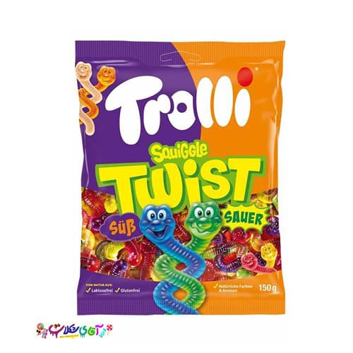 پاستیل مار دوقلو ترولی آلمان 150 گرم Trolli