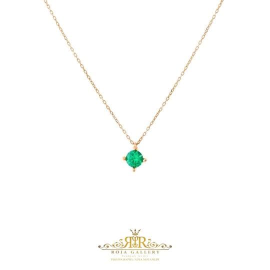 گردنبند سولیتر سبز – کد N-77368