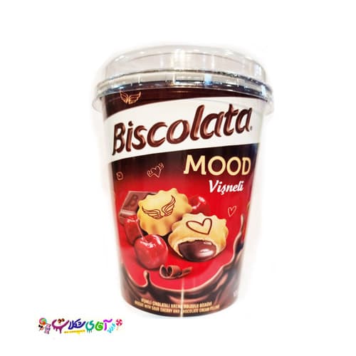 بیسکوییت شکلات آلبالو بیسکولاتا لیوانی BISCOLATA