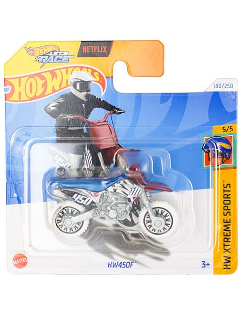 موتور مسابقه‌ای دکوری مدل HW450F Blue برند Hot Wheels