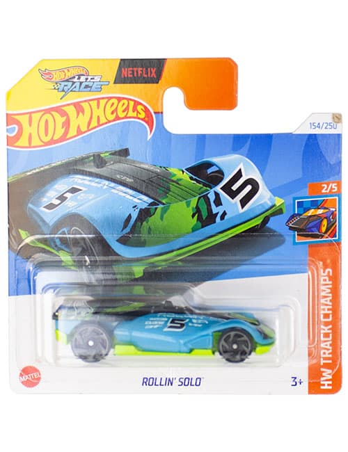 ماشین دکوری مدل Rollin Solo Blue برند Hot Wheels