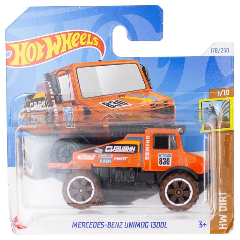 ماشین دکوری مدل Mercedes-Benz Unimog 1300L Red برند Hot Wheels — تصویر ۳
