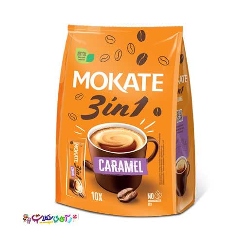 نسکافه با طعم کارامل موکاته 10 عددی MOKATE