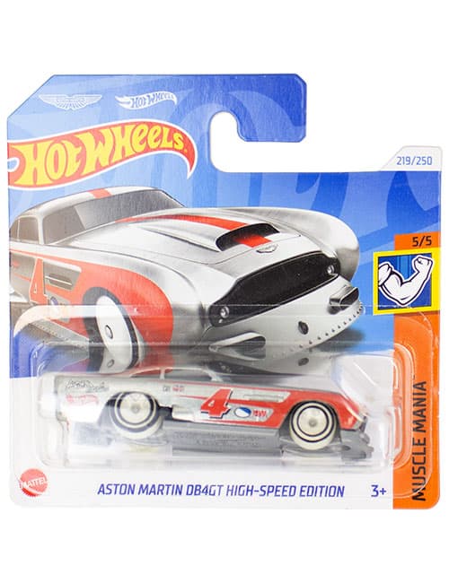 ماشین دکوری مدل Aston Martin DB4GT High-Speed Edition Silver برند Hot Wheels