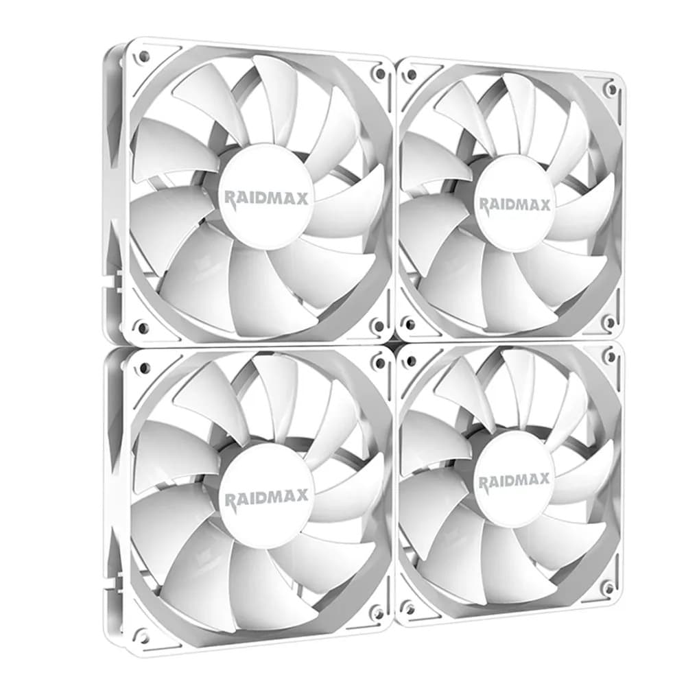فن کیس ریدمکس مدل X-Air NV-X120FW پک 4 تایی رنگ سفید — تصویر ۲