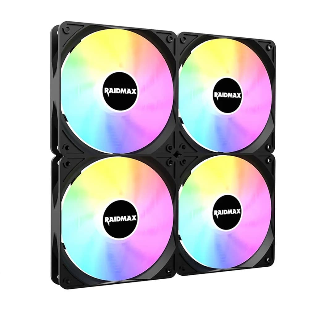 فن کیس ریدمکس مدل X-Air NV-X120FB پک 4 تایی رنگ مشکی