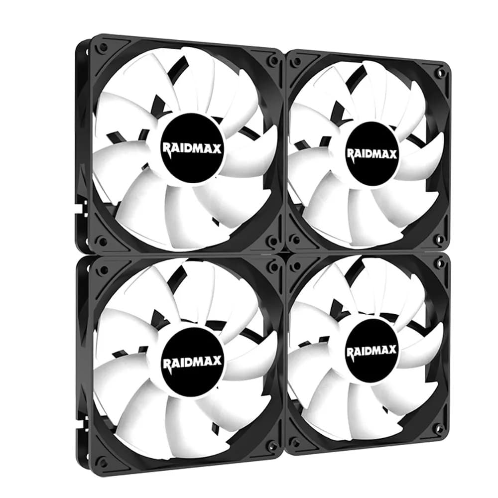 فن کیس ریدمکس مدل X-Air NV-X120FB پک 4 تایی رنگ مشکی — تصویر ۲