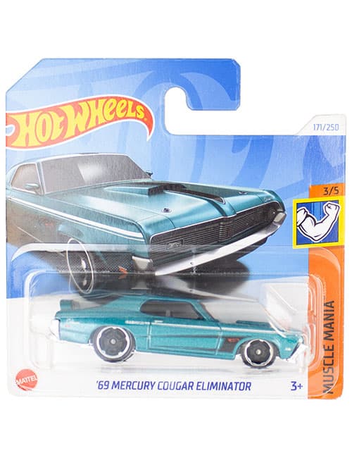 ماشین دکوری مدل 69Mercury Cougar Eliminator Green برند Hot Wheels