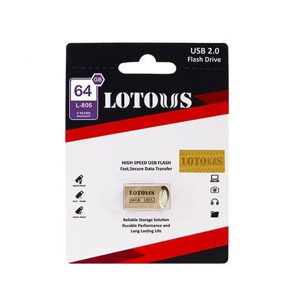 فلش مموری USB 2.0 لوتوس مدل L805 ظرفیت 64 گیگابایت — تصویر ۲