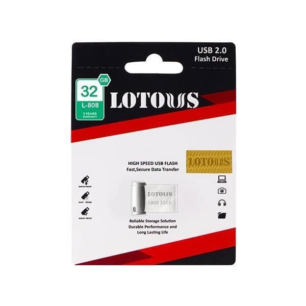 فلش مموری USB 2.0 لوتوس مدل L808 ظرفیت 32 گیگابایت — تصویر ۳