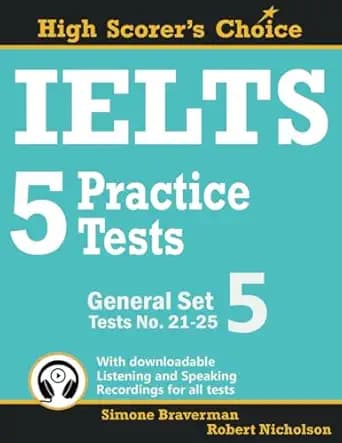 IELTS 5 Practice Tests, General Set 5: Tests No. 21-25
