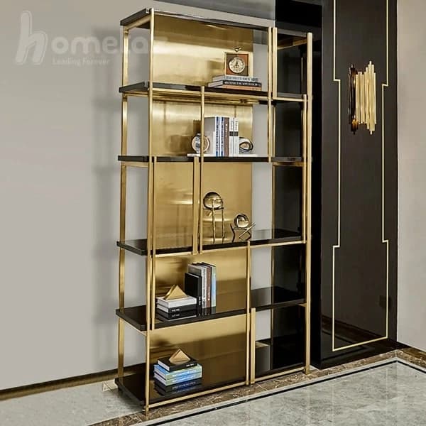 شلف و کتابخانه استیل مدرن مدل نویان