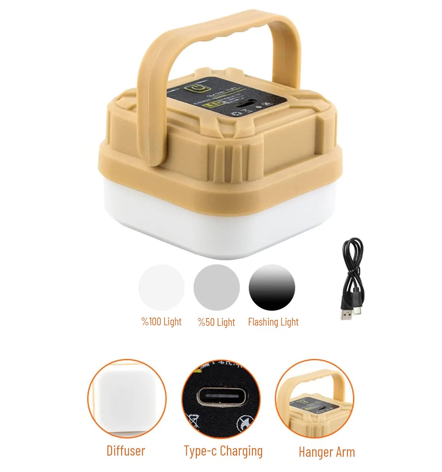 چراغ LED شارژی کد 49928 — تصویر ۴