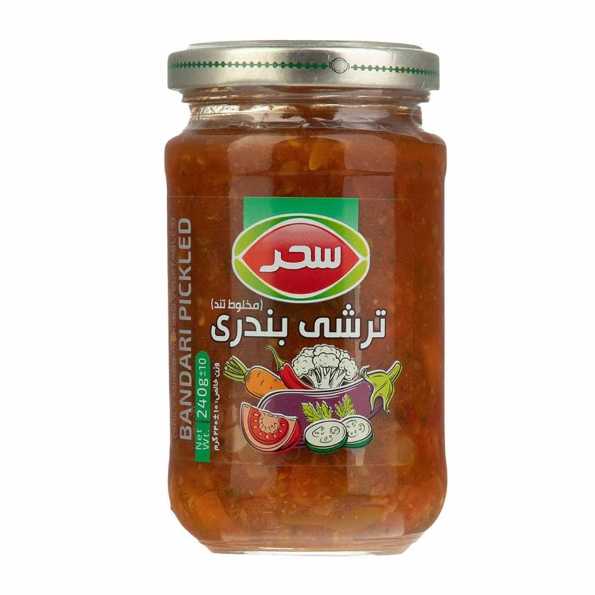 ترشی بندری مخلوط تند سحر 240 گرم