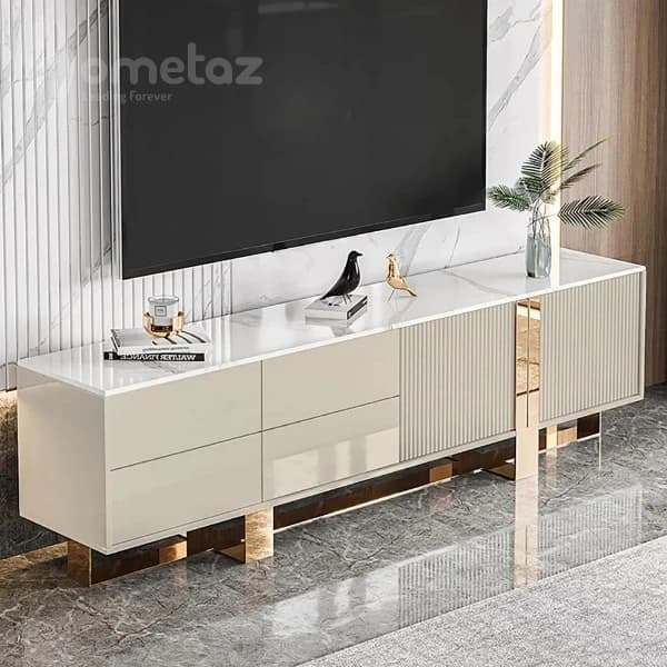 میز تلویزیون tv استیل طرح لیانا — تصویر ۳