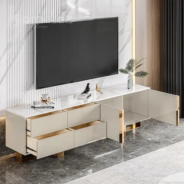 میز تلویزیون tv استیل طرح لیانا