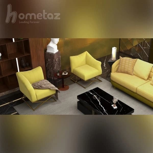 مبل تک نفره پایه استیل طرح پادنا — تصویر ۵