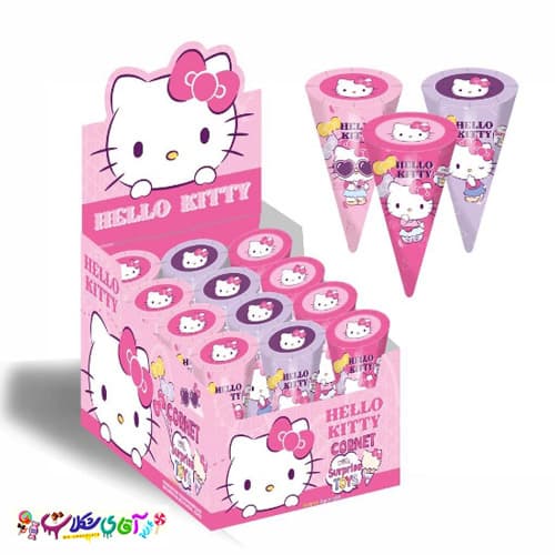 شکلات قیفی هلو کیتی جایزه دار Hello Kitty