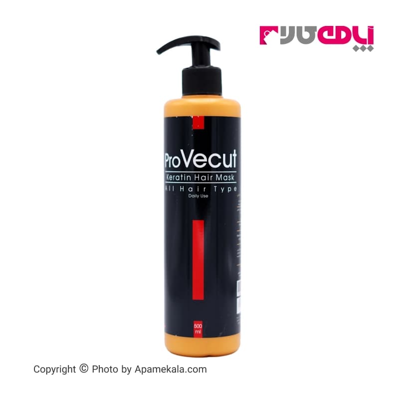 ماسک مو کراتینه پروویکات provecut نیاز به آبکشی مناسب برای انواع مو 500 میل