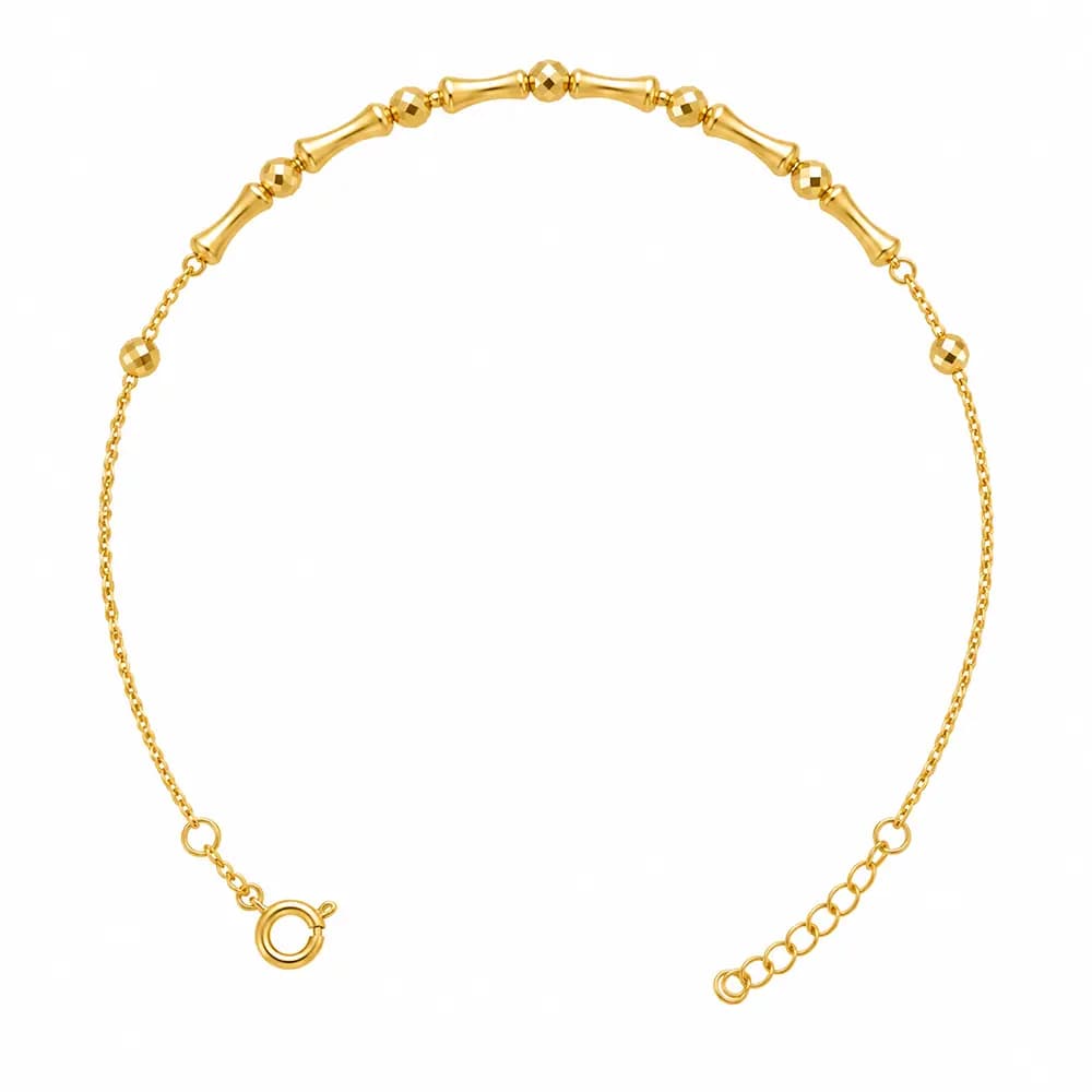 دستبند زنجیری طلا مدل جناقی