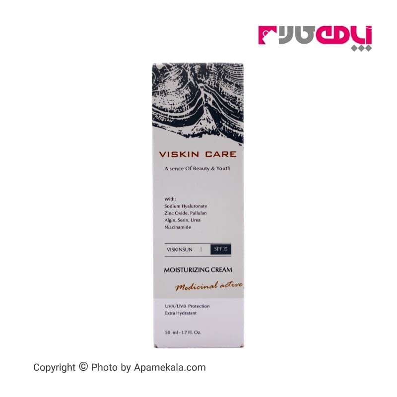 کرم مرطوب کننده ویسکین کر viskin care مدل spf15 حجم 50 میل — تصویر ۲