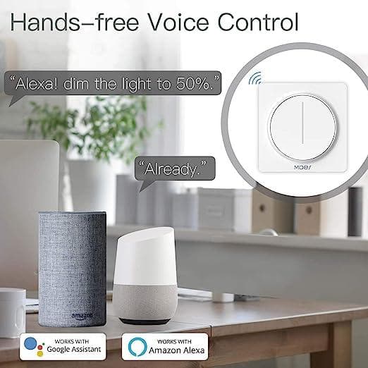 ریموت کنترل هوشمند خانه MOES WiFi Smart Touch Light LED Dimmer Switch — تصویر ۳