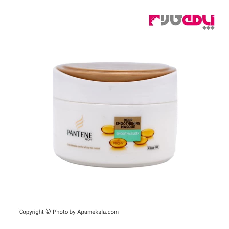 ماسک مو پنتن pantene سری pro-v مدل smooth and sleek حجم 200 میل