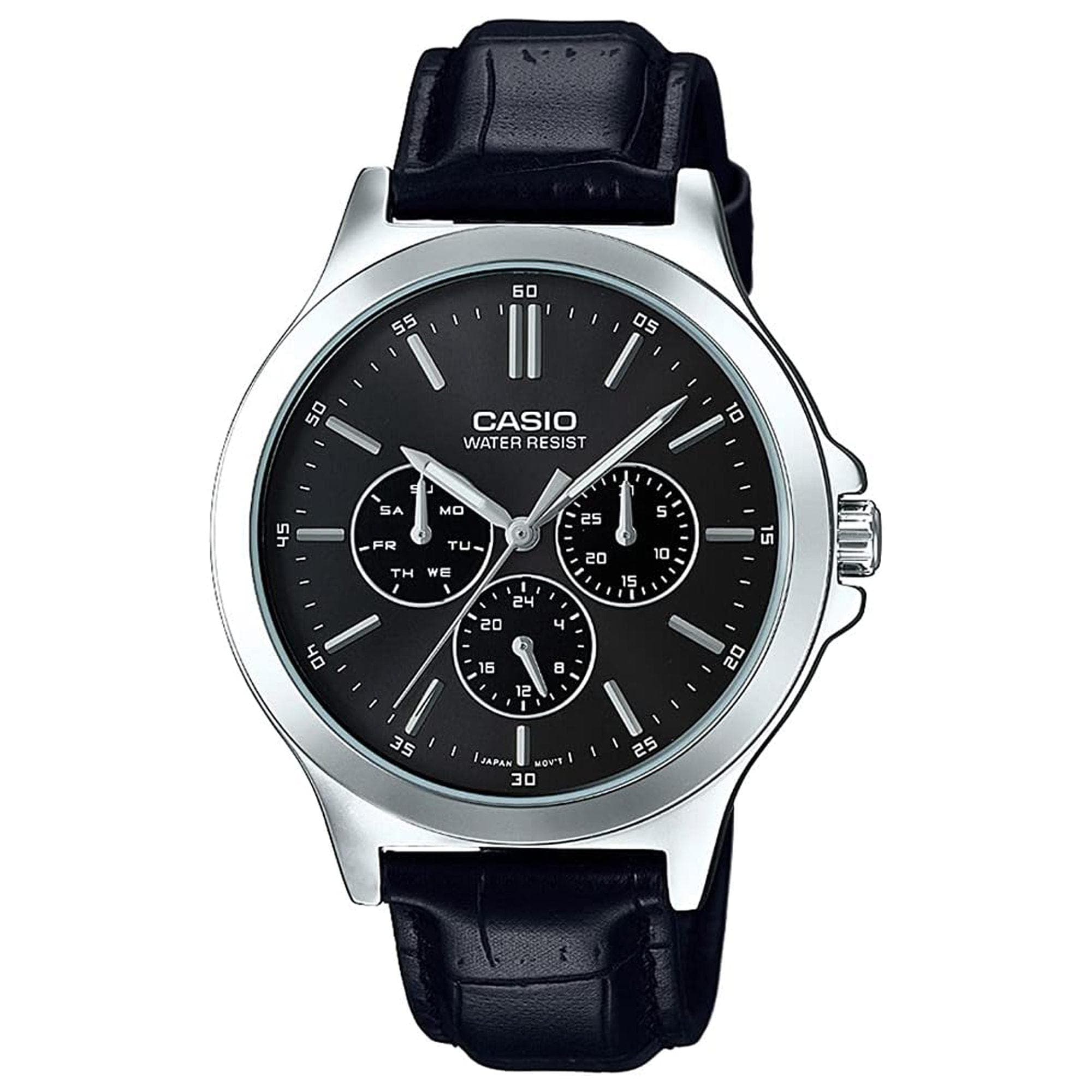 ساعت مچی مردانه کاسیو Casio Standart Men’s Cream Dial Leather Band Watch