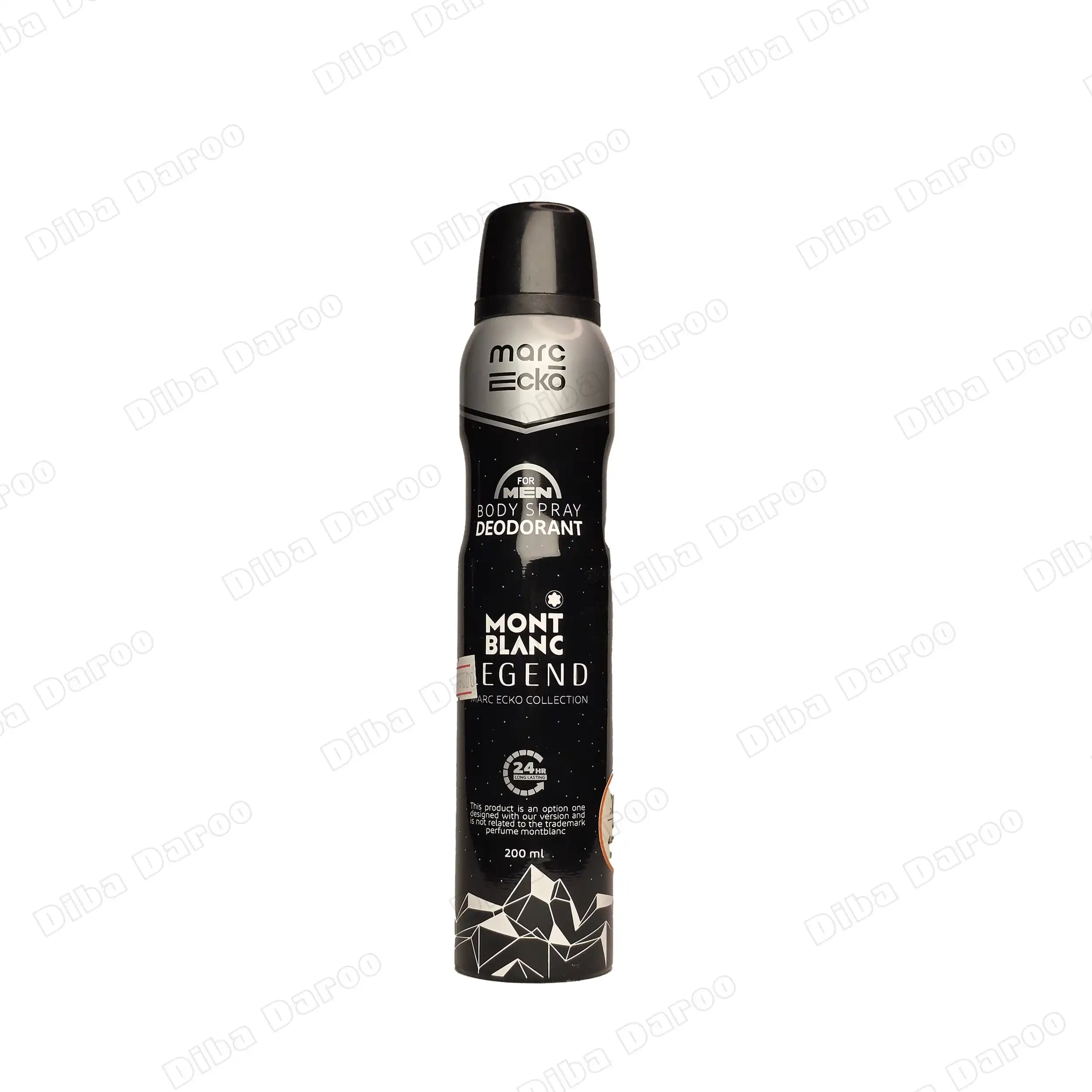 اسپری خوشبو کننده بدن مردانه Mont Blanc Legend مارک اکو 200 میل
