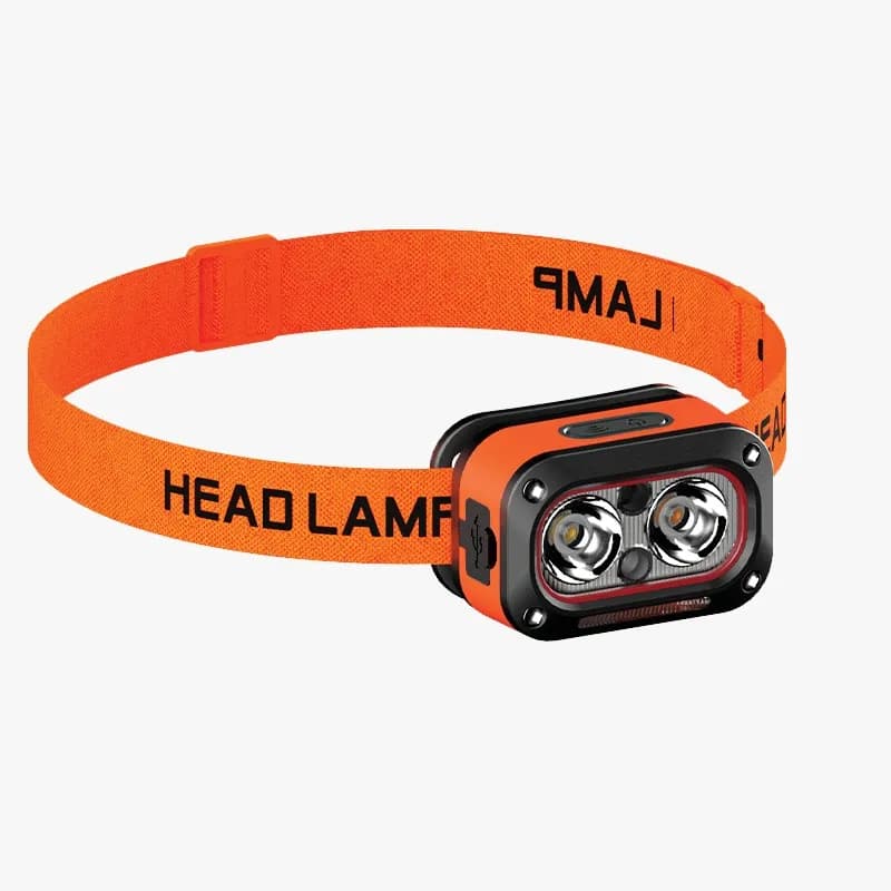 Wave-Sensor Head Lamp with3 Light – Orange چراغ پیشانی نارنجی PDHDG08OG