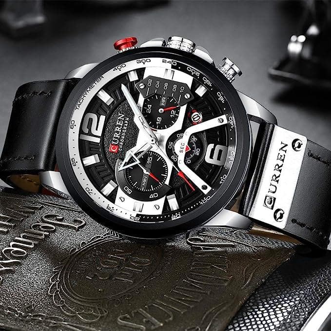 ساعت مچی مردانه CURREN Men’s Sports Waterproof Stainless Steel Date Watch — تصویر ۴