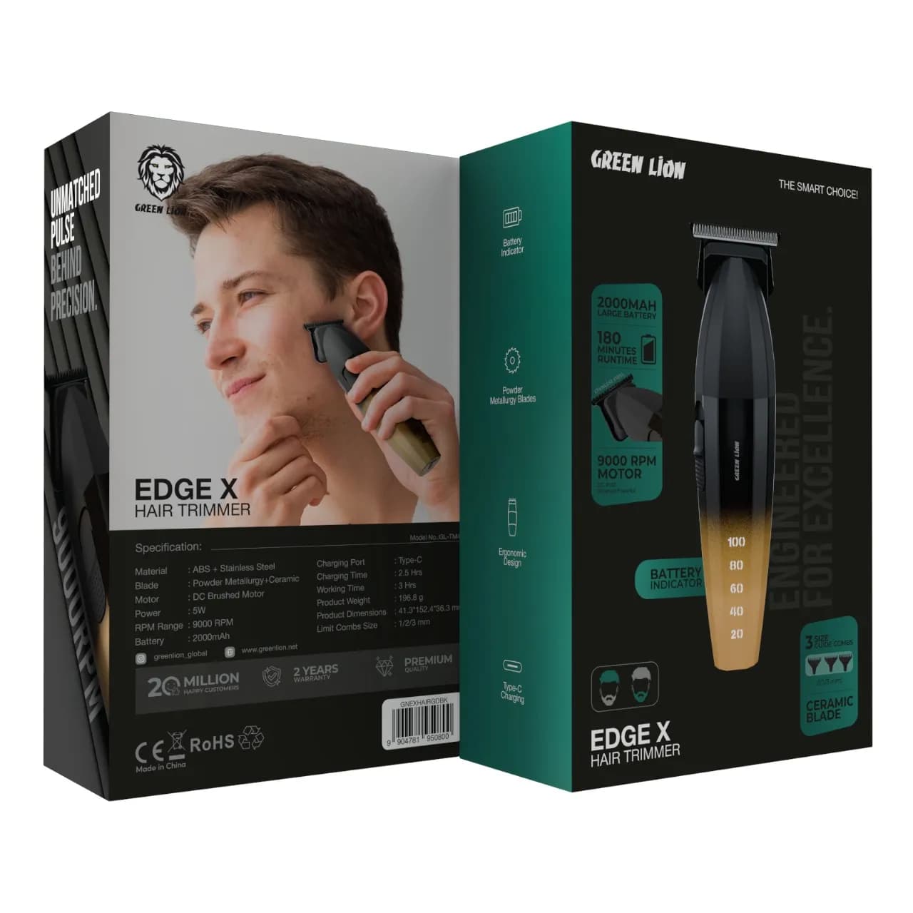 ماشین اصلاح موی سر و صورت گرین لاین مدل Edge X Hair Trimmer — تصویر ۳