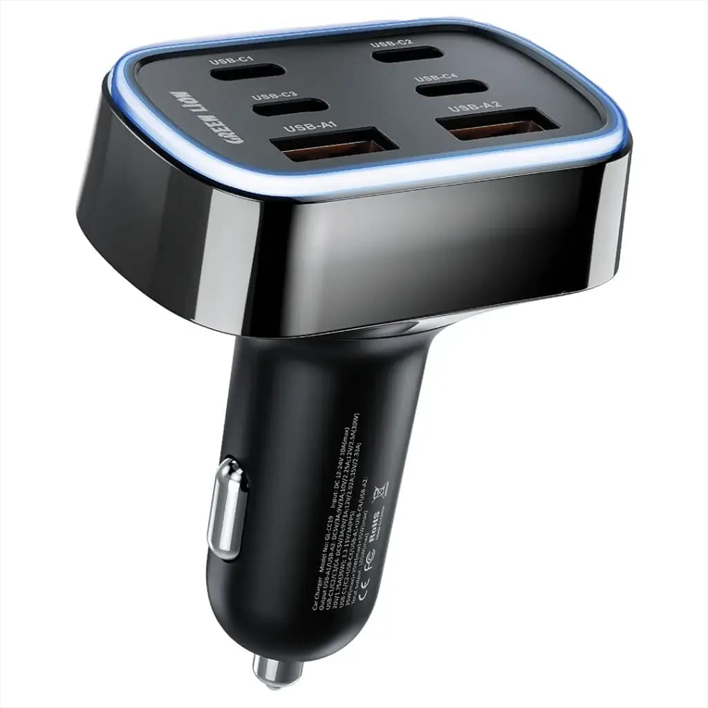 شارژر فندکی فلزی Universal مدل High Drive 105W PD 35W گرین لاین — تصویر ۲