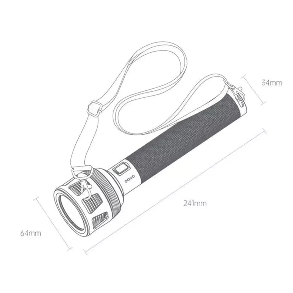 چراغ قوه شیائومی مدل Xiaomi NexTool Thunder Searching Flashlight NE20168 — تصویر ۵