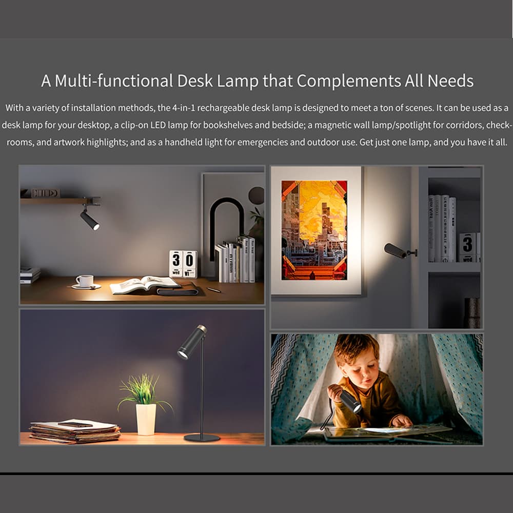 چراغ مطالعه شیائومی مدل Xiaomi Yeelight 4-in-1 Rechargeable Desk Lamp YLYTD-0011 — تصویر ۵
