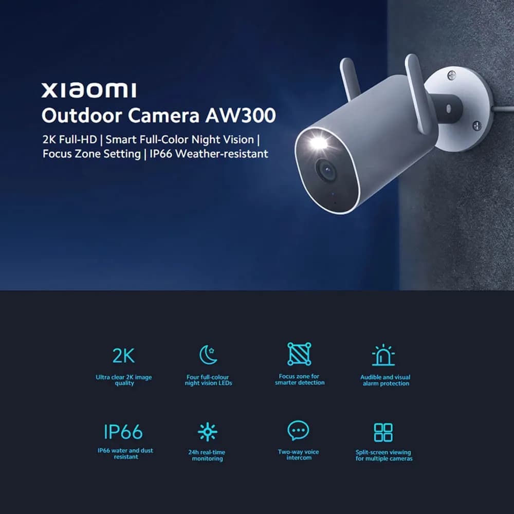 دوربين نظارتی هوشمند شیائومی مدل Xiaomi Outdoor Camera AW300 — تصویر ۲