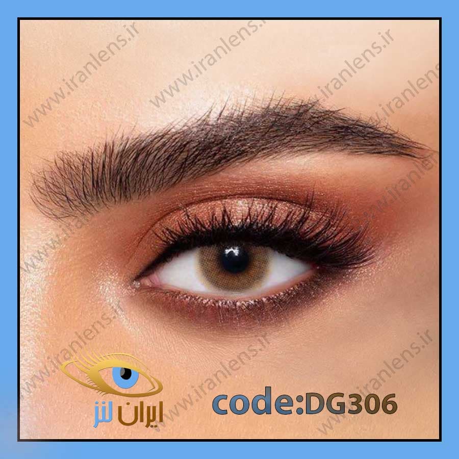 لنز طبی رنگی دهب کرمی دیلی روزانه (استفاده سبک تا یک ماه) DG306