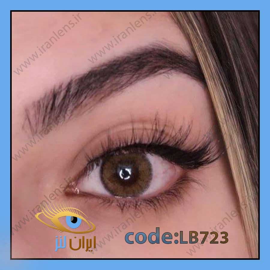 لنز طبی رنگی ریل کارامل سالانه کد LB723