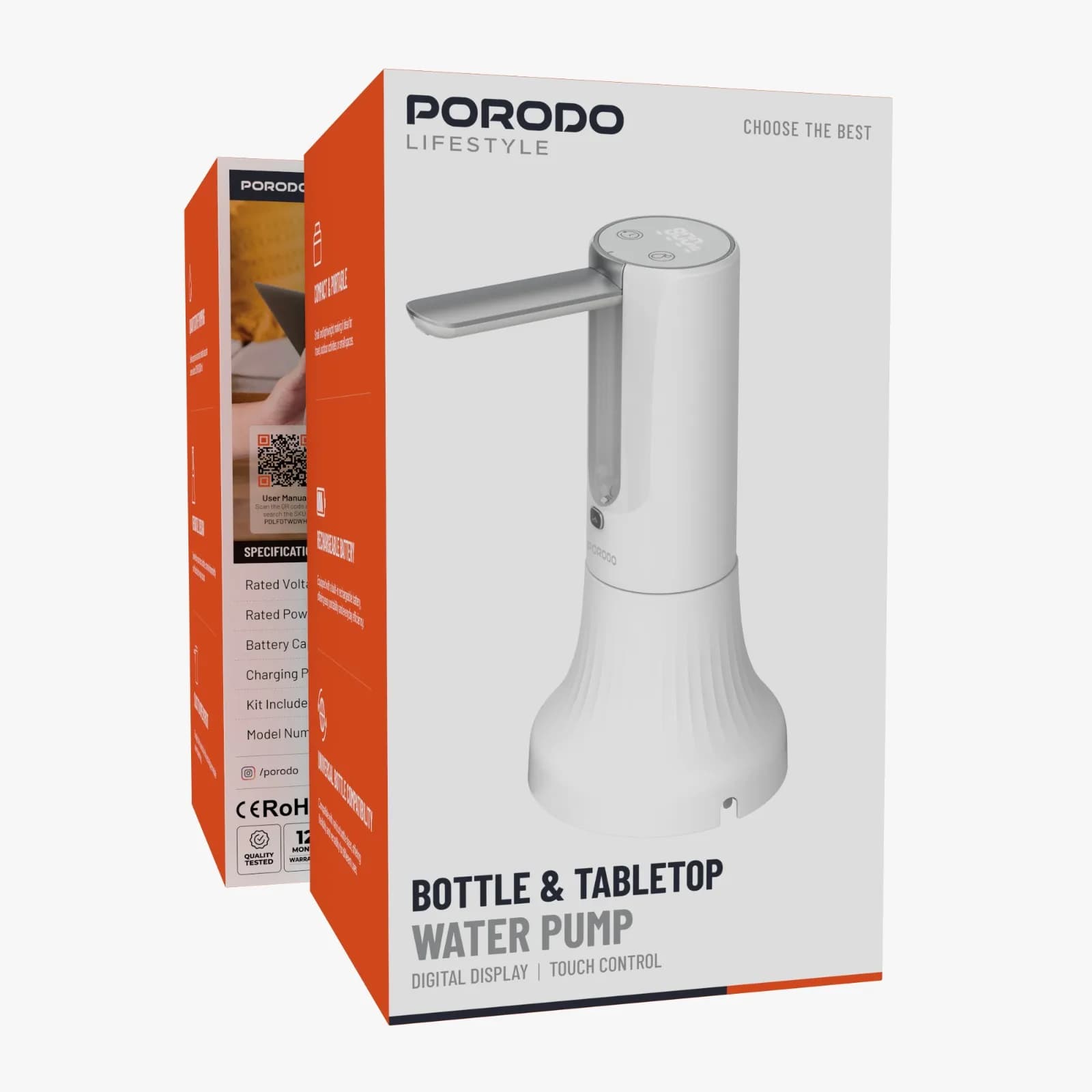 پمپ آب رومیزی دیجیتال مدل Lifestyle Bottle & Tabletop پورودو — تصویر ۲