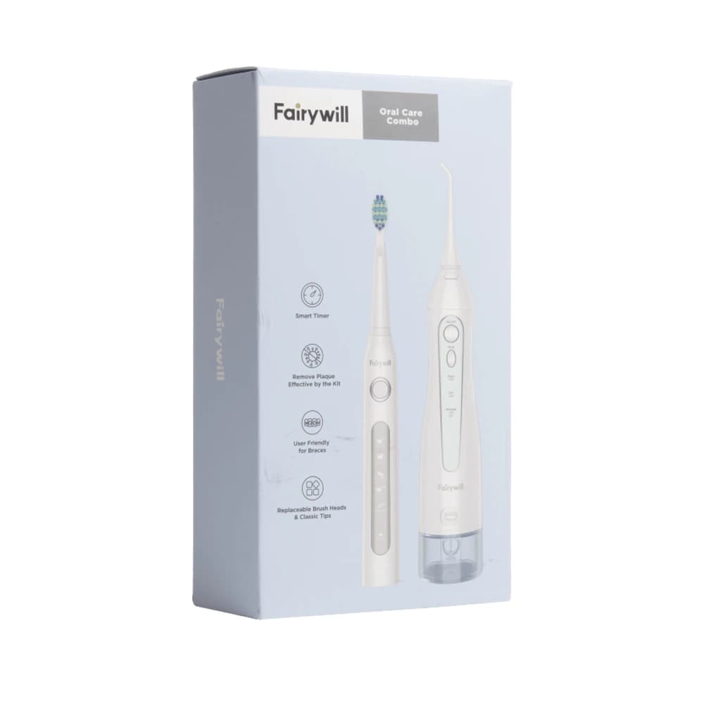 مسواک برقی و واترجت فریویل مدل Fairywill Sonic Electric Toothbrush for Adults and Kids D8 — تصویر ۴