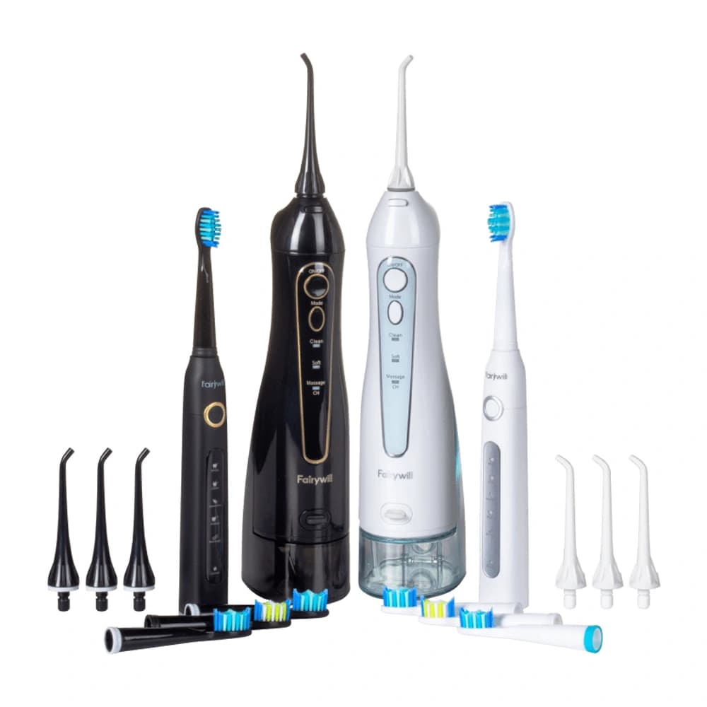 مسواک برقی و واترجت فریویل مدل Fairywill Sonic Electric Toothbrush for Adults and Kids D8 — تصویر ۵