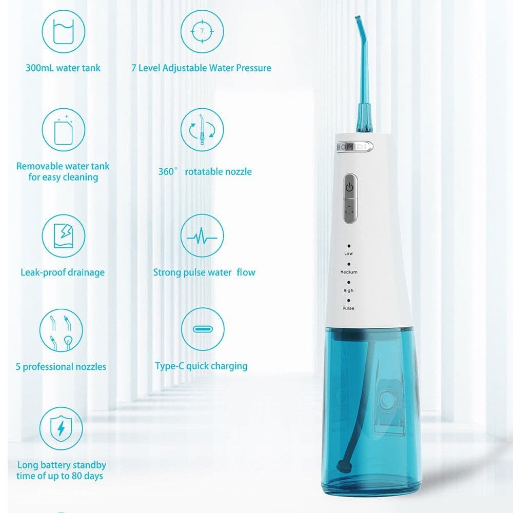 واتر جت و تمیزکننده دندان شیائومی مدل Bomidi D3PRO Portable Dental/Oral Irrigator — تصویر ۶