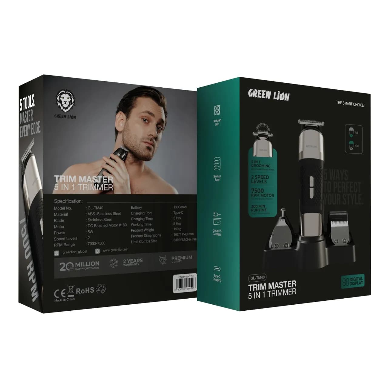 ماشین اصلاح چندکاره مدل Trim Master 5 in 1 گرین لاین — تصویر ۴