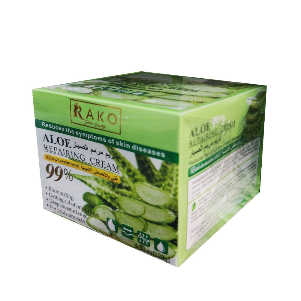 کرم مرطوب کننده پوست عصاره آلوئه ورا برند راکو RAKO