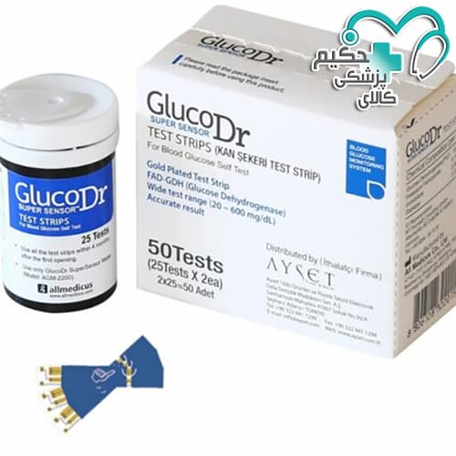 نوار تست قند خون گلوکو داکتر ا GlucoDr Super Sensor Test Strip — تصویر ۲
