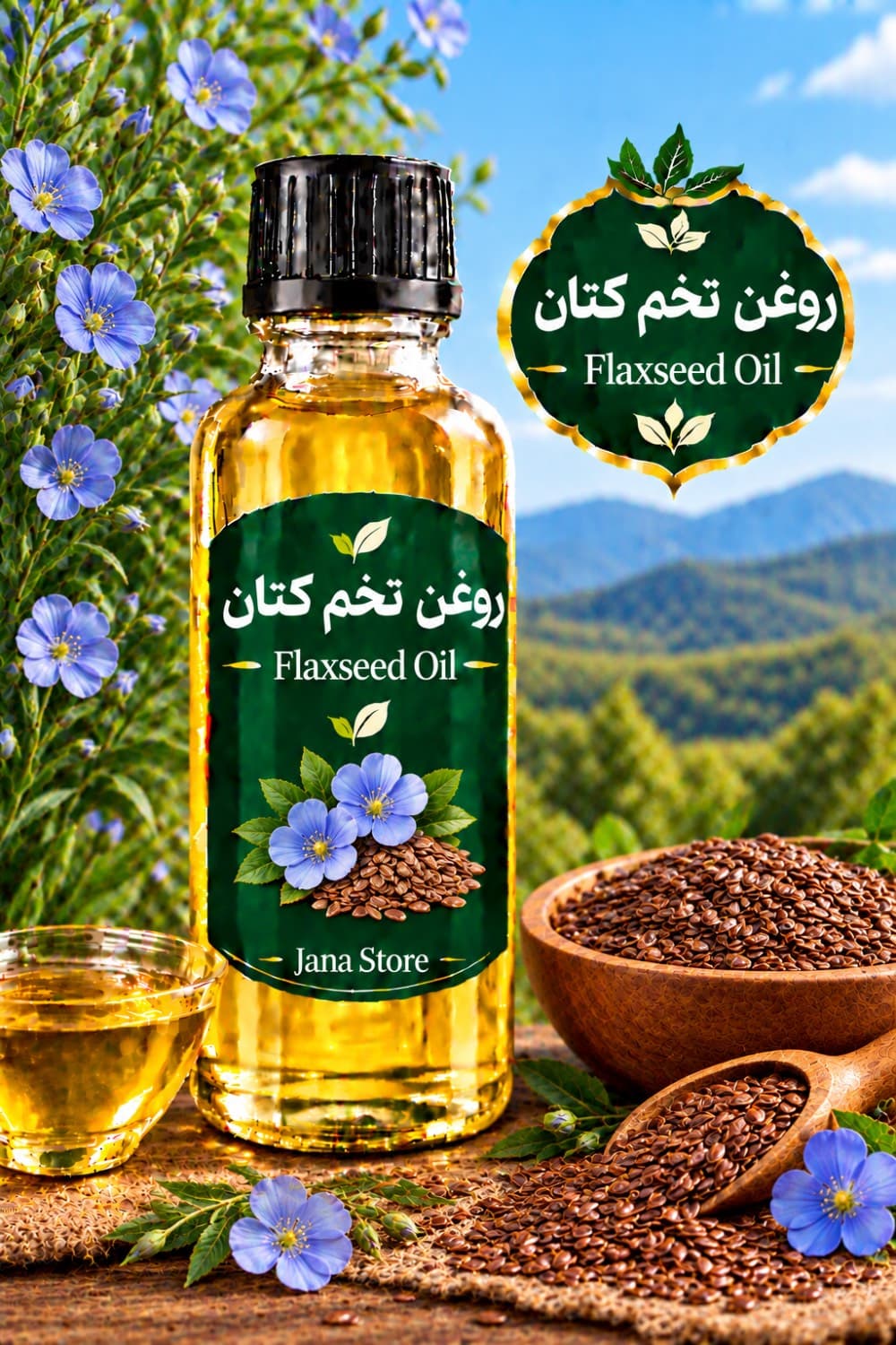 روغن تخم کتان (120میلی )