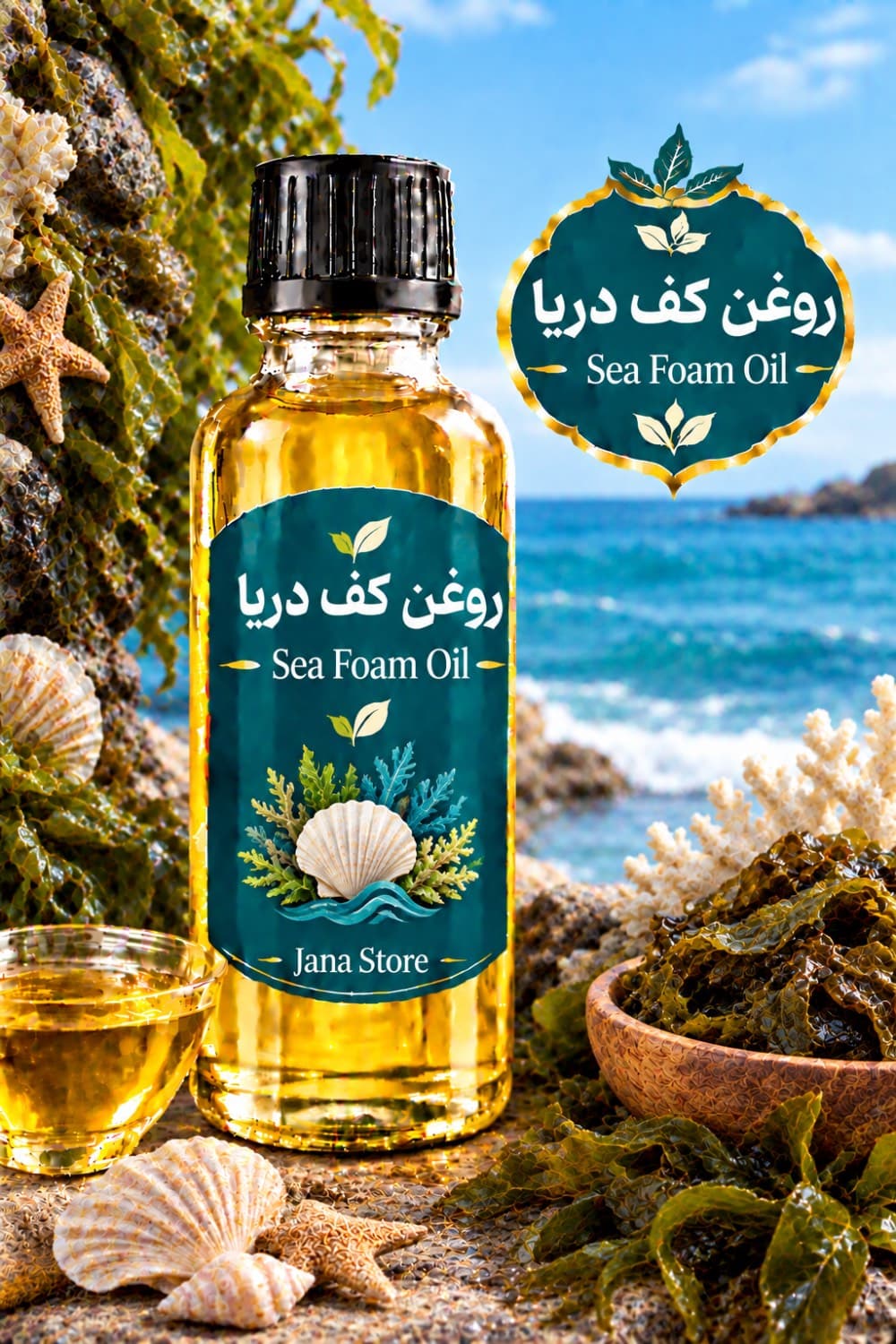 روغن گیاهی کف دریا (60میلی )