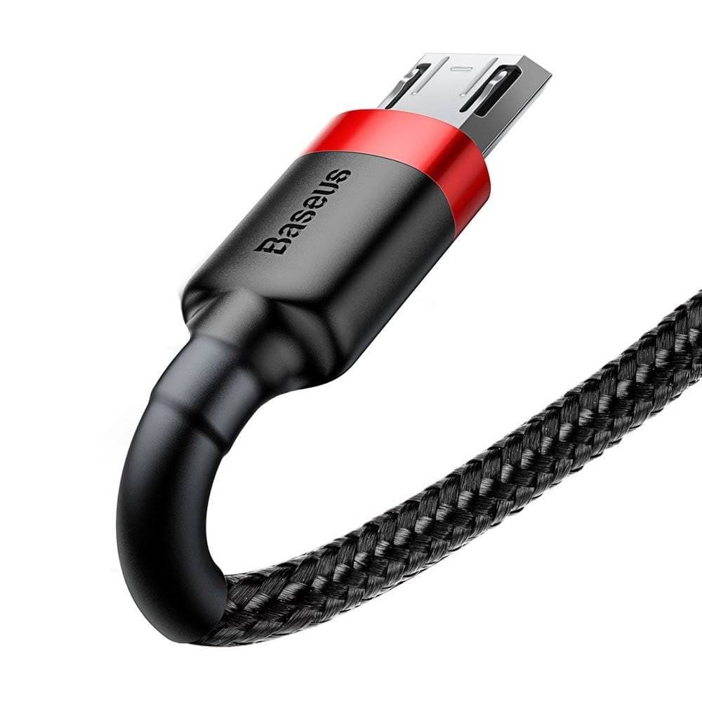 کابل شارژ و انتقال دیتا 1 متری باسئوس Baseus Cafule Micro USB CAMKLF-c91 cable — تصویر ۴