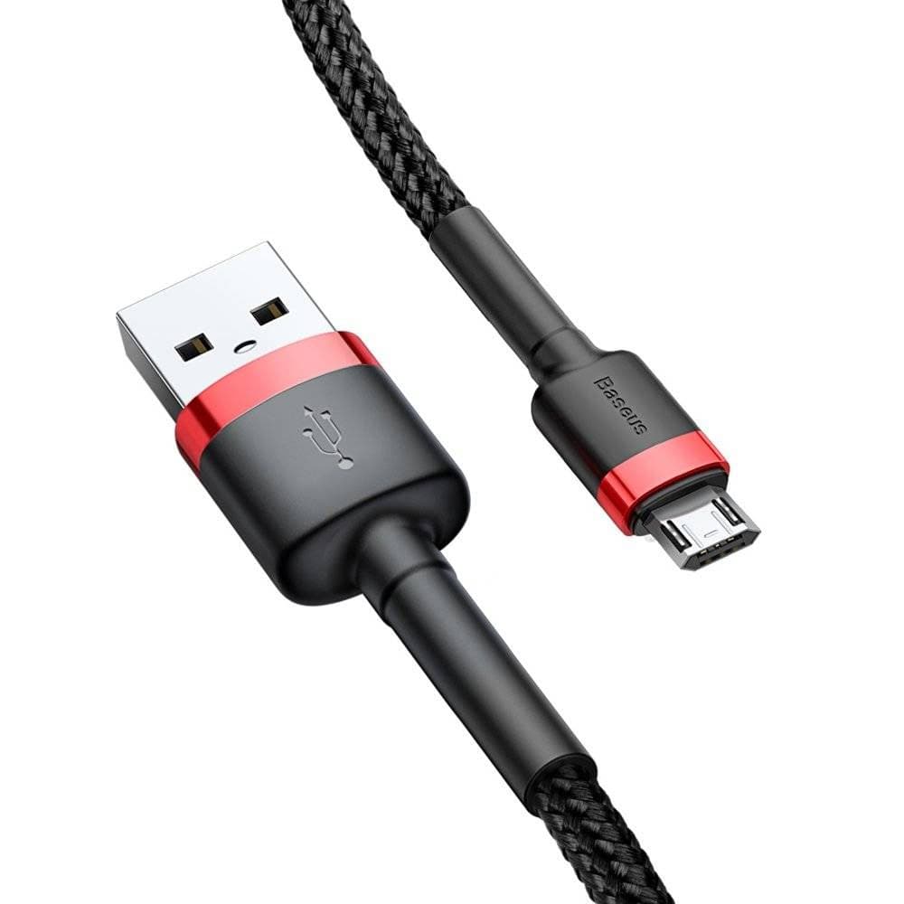 کابل شارژ و انتقال دیتا 1 متری باسئوس Baseus Cafule Micro USB CAMKLF-c91 cable — تصویر ۳