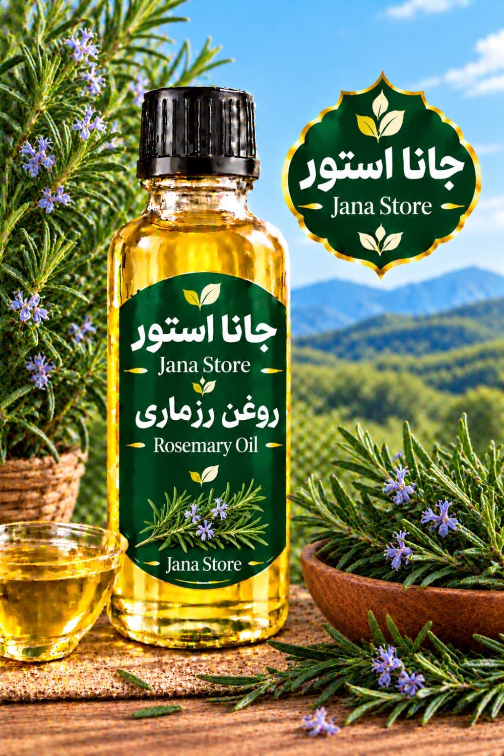روغن گیاهی رزماری (60میلی )